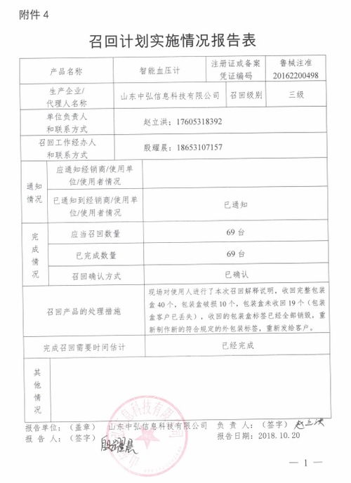 山東中弘信息科技主動召回智能血壓計（批號 201706001）事件解析與信息技術咨詢啟示